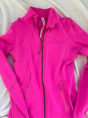 lululemon athletica Hot Pink Full-Zip Jacket